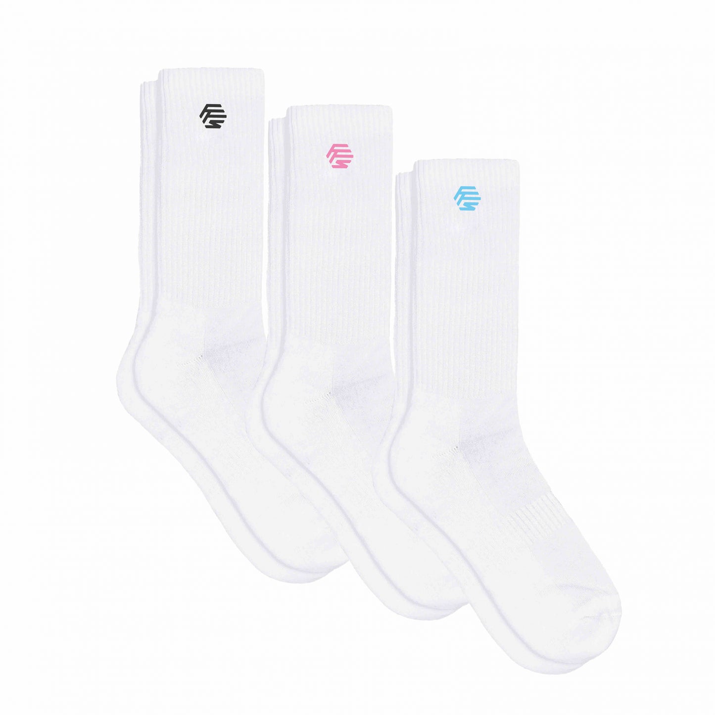 SOCKS - 3 PAIRS White/ Multicolor