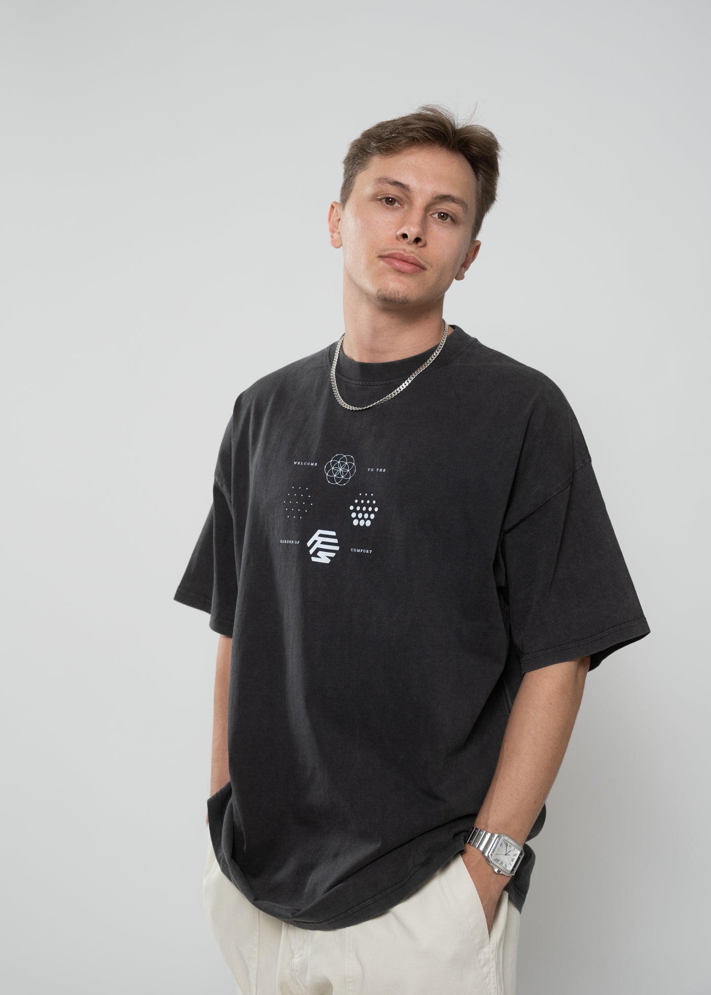 GARDEN TSHIRT VINTAGE BLACK