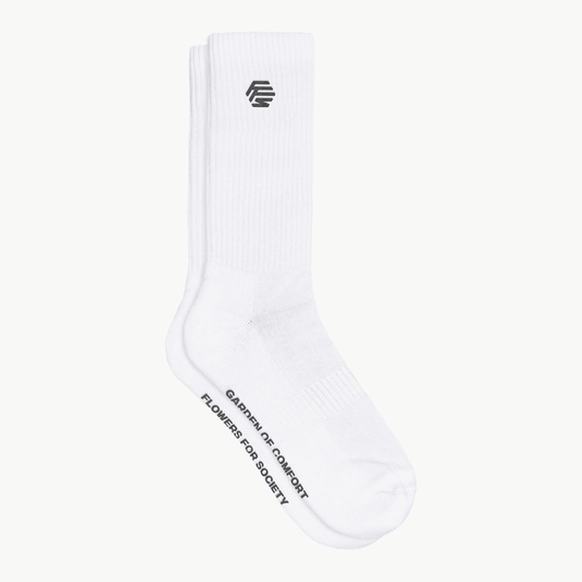 Flowers for Society Socks white lateral view