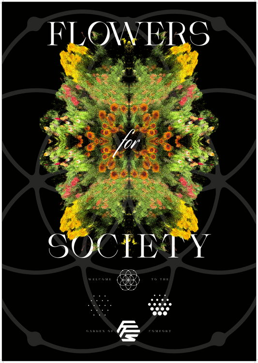 Flowers for Society poster garden black multicolor front view
