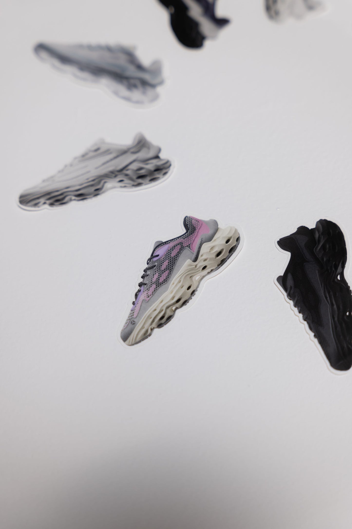 Flowers for Society sneaker sticker pack multicolor topview laying on white background