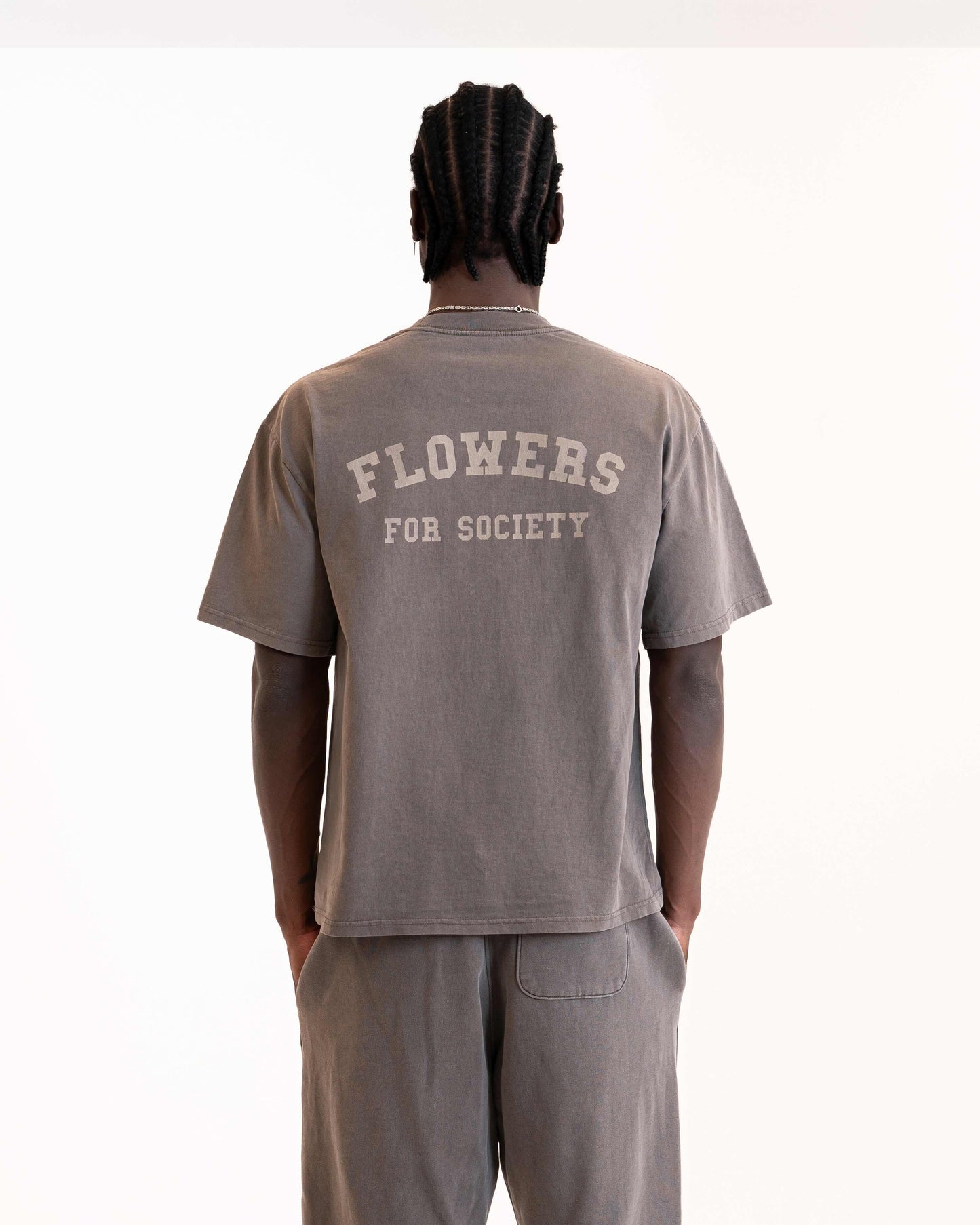 COLLEGE TSHIRT FADED GREY