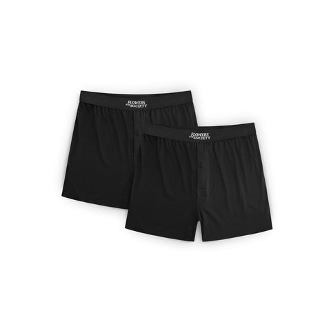 AMERICAN BOXERSHORTS - BLACK (2 PACK)