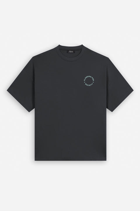 DAHLIA DAY TSHIRT BLACK/GREEN