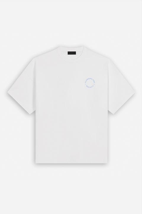 DAISY NIGHT TSHIRT - WHITE/BLUE