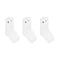 LOGO SOCKS - WHITE (3 PACK)