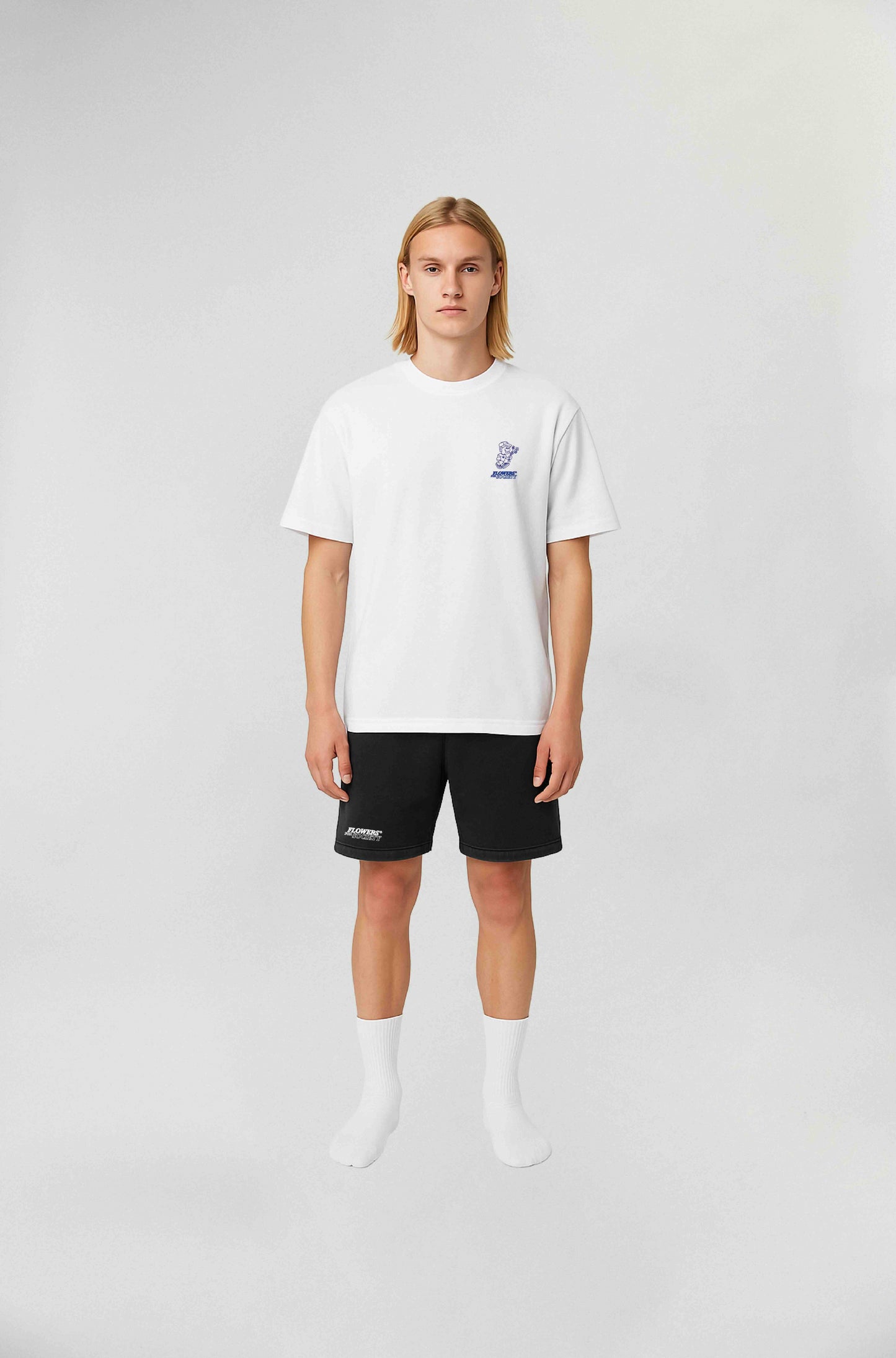 FLOWER BOY TSHIRT SENSE WHITE/ LOYALTY BLUE