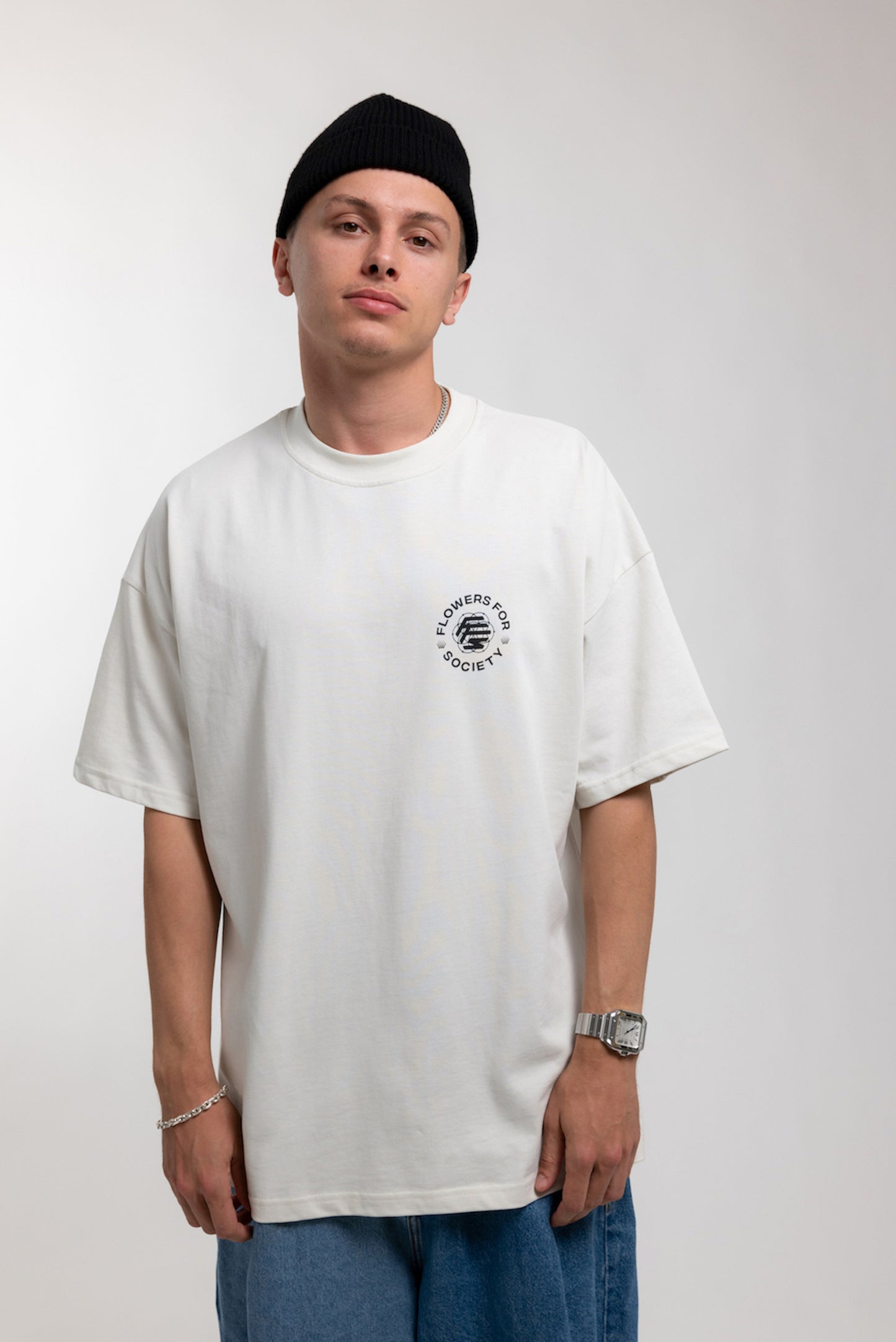 BASIC CHEST T-SHIRT CREME