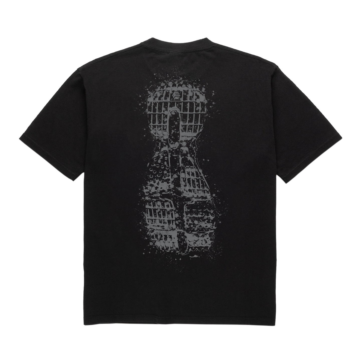 BLACK MUD FOOT PRINT SHIRT