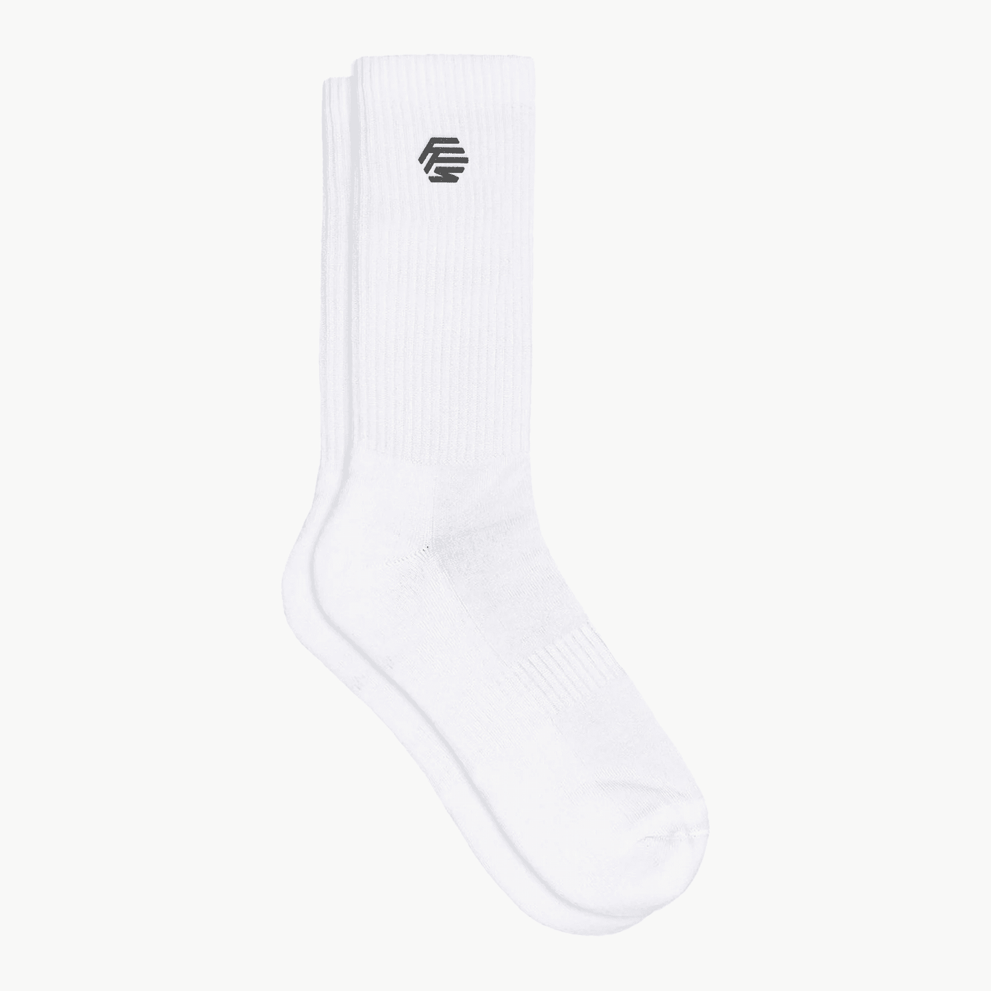 Flowers for Society Black Mud Socks white lateral view